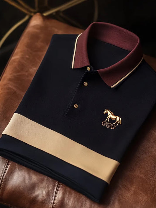 Мъжки реколта почивка бизнес случайни поло риза