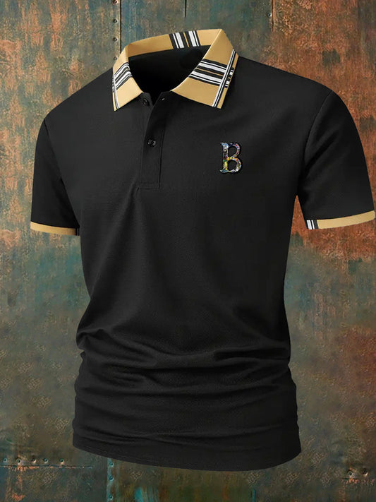 Мъжки реколта почивка бизнес случайни поло риза