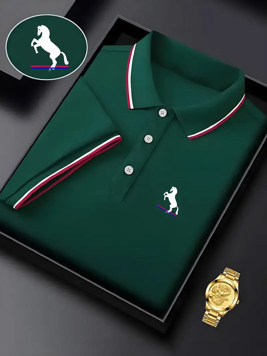 Мъжки реколта почивка бизнес случайни поло риза