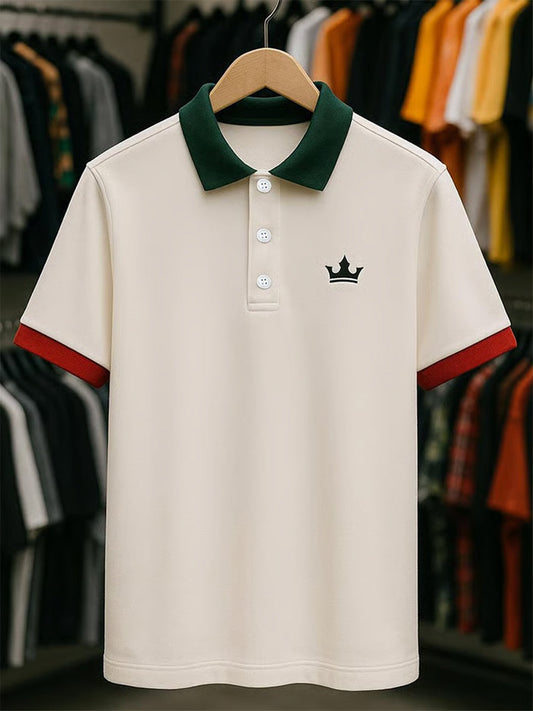 Мъжки реколта почивка бизнес случайни поло риза