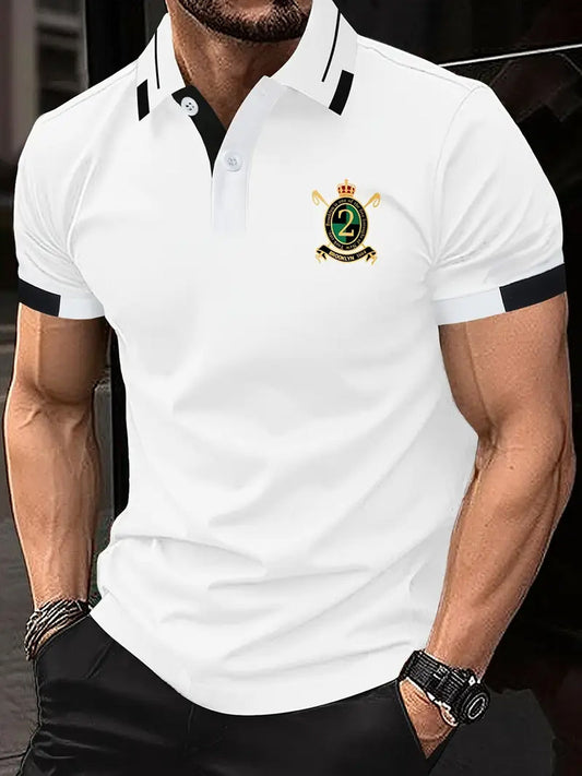 Мъжки реколта почивка бизнес случайни поло риза