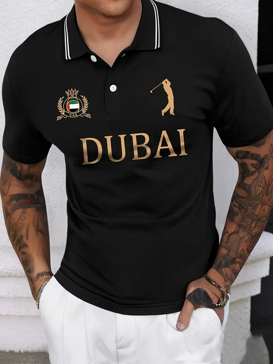 Мъжки реколта почивка бизнес случайни поло риза