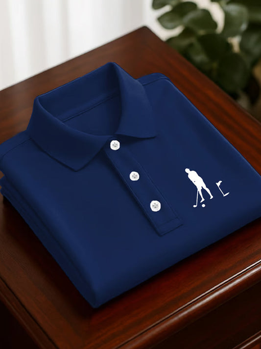 Мъжки реколта почивка бизнес случайни поло риза