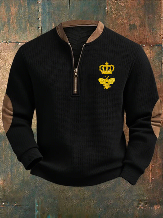 Мъжки ретро изкуство бизнес случайни суитчър