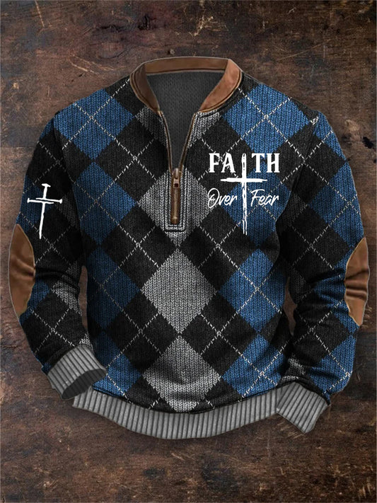 Мъжки реколта изкуство вяра случайни суитчър