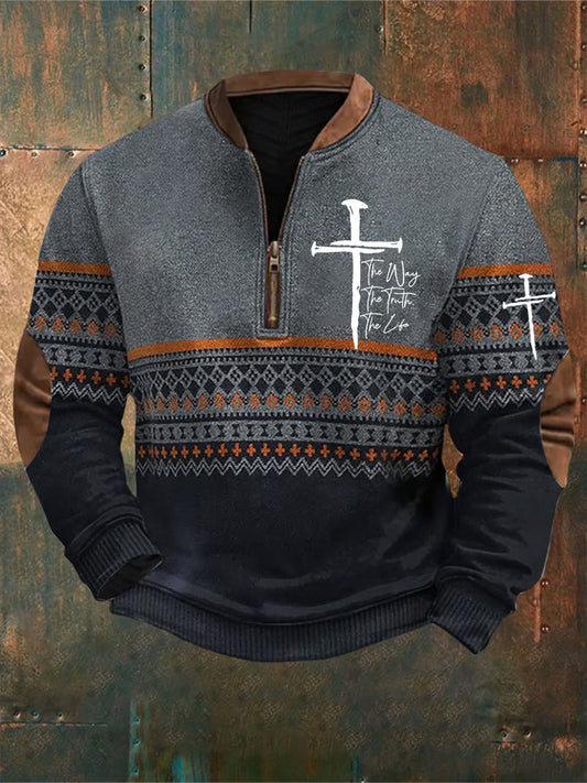 Мъжки реколта изкуство вяра случайни суитчър