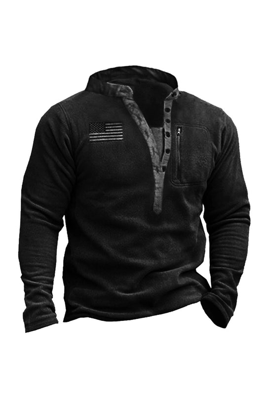 Мъжки руно топло v-врата суитчър