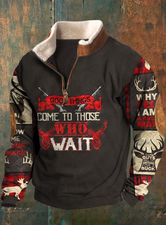 Мъжки ретро западна случайни суитчър