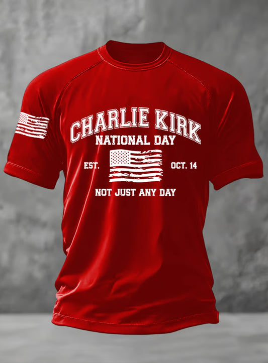 Мъжки реколта свобода американски случайни възпоменателни къс ръкав