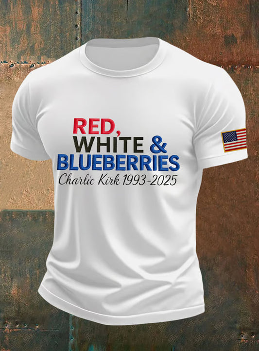 Мъжки реколта свобода американски случайни възпоменателни къс ръкав