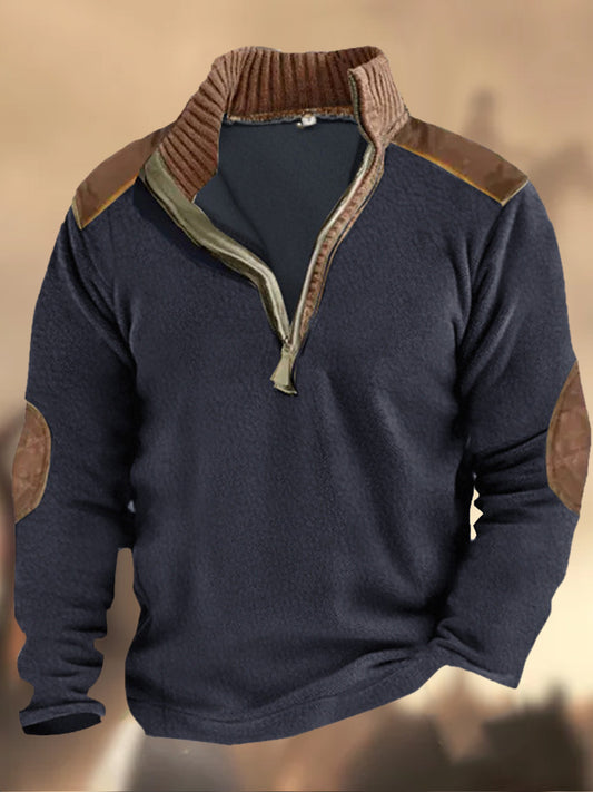 Мъжки открито стойка яка дебел тактически качулка цип руно суитчър