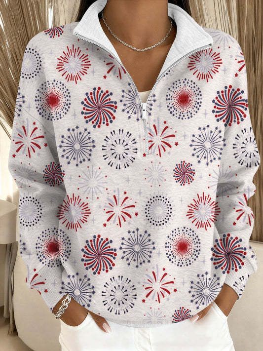 Дамски празнична фойерверка печат щанд-яка суитчър