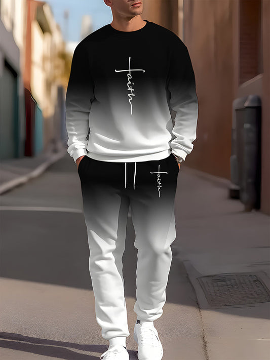 Мъжки ретро печат бизнес суитчър костюм