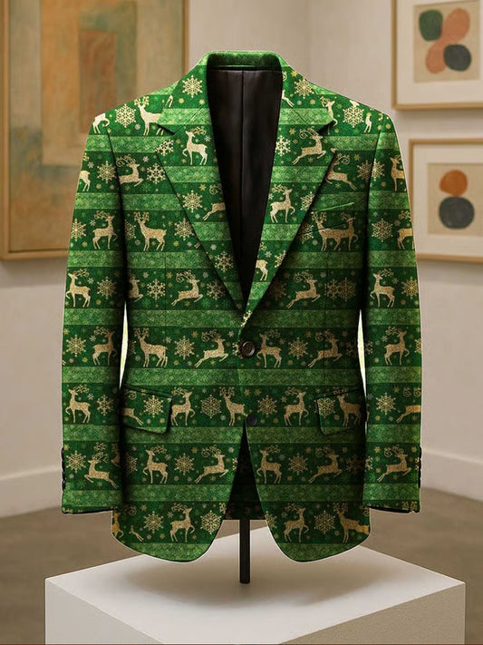 Мъжки ретро бизнес коледа изкуство случайни костюм яке