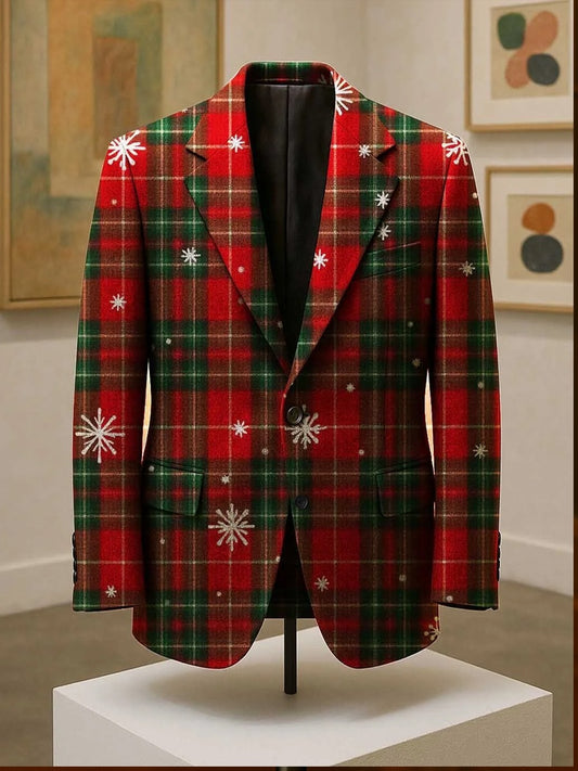 Мъжки ретро бизнес коледа изкуство случайни костюм яке