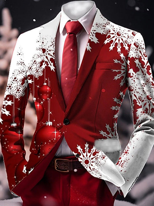 Мъжки ретро бизнес коледа изкуство случайни костюм яке