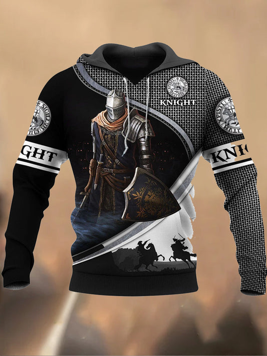 Мъжки ретро печатни случайни суитчър