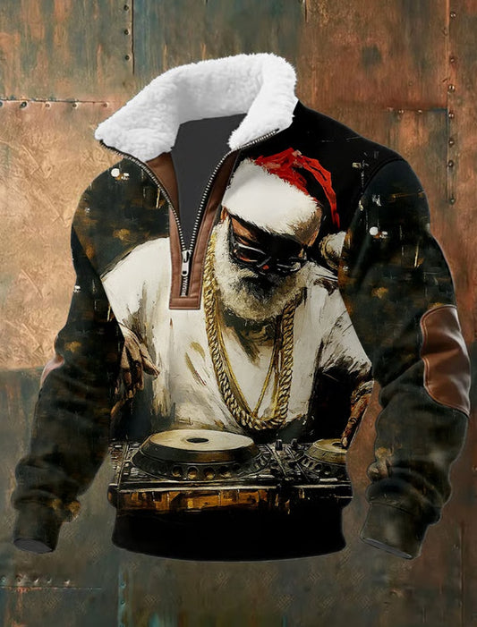 Мъжки реколта коледа изкуство случайни суитчър