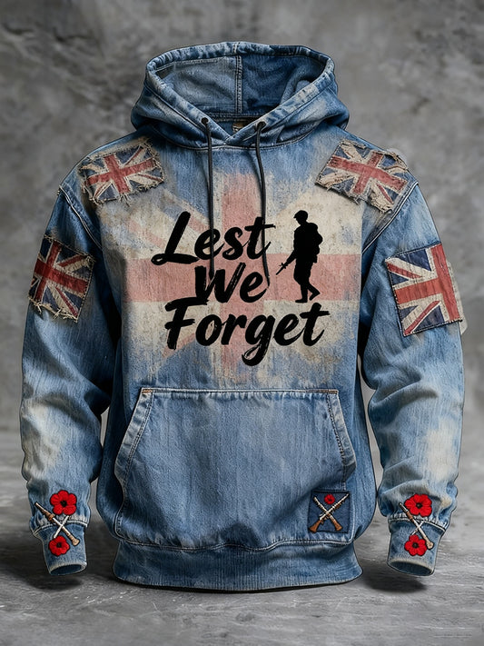 Ден за възпоменание на мъжете "забрави ме не" мак hoodie