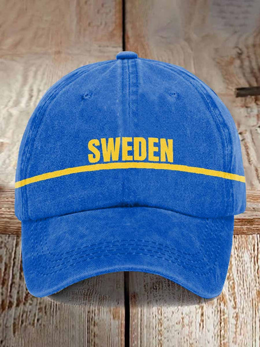 Herrretro svenskt tematryckt случайни кепс