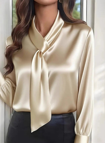 Ретро бохемски цветен печат реколта случайни памук v врата с дълги ръкави тениска