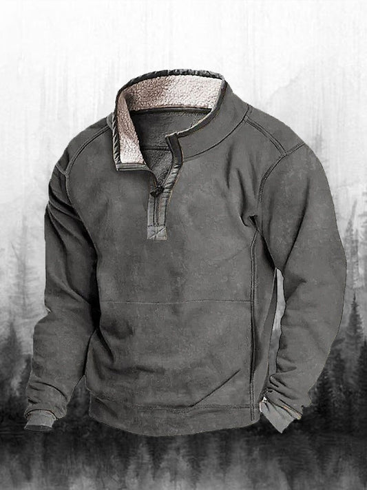 Мъжки ретро western печат случайни zip top