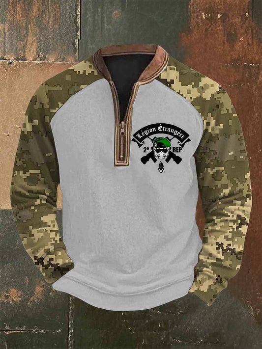 Реколта légion étrangère imprimé hoodies