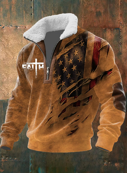 Мъжки реколта изкуство вяра случайни суитчър