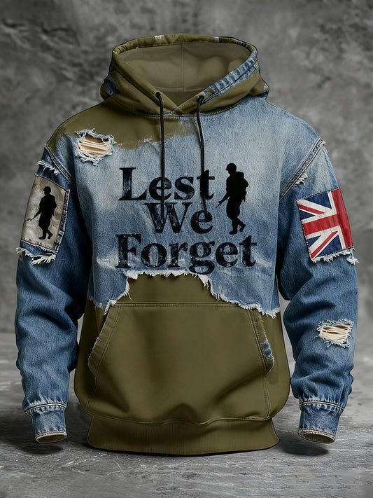 Ден за възпоменание на мъжете "забрави ме не" мак hoodie