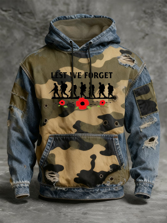 Ден за възпоменание на мъжете "забрави ме не" мак hoodie