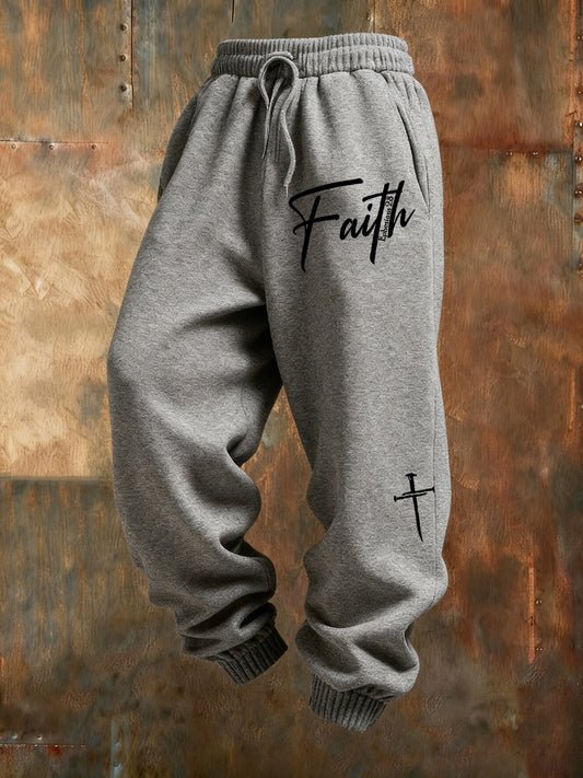 Мъжки ретро вяра печат хлабав ежедневни панталони