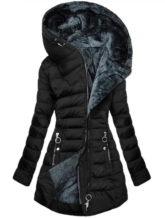 Дамско ретро памучно яке, плътно и топло